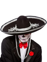 Adult Mens Sombrero Black
