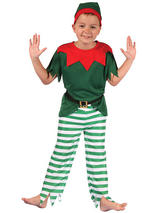 Child Santa Helper Boy Costume