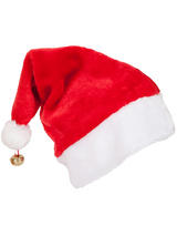 Deluxe Santa Hat With Bell