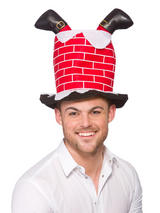 Santa Stuck In Chimney Hat