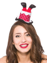Santa Stuck In Chimney Headband