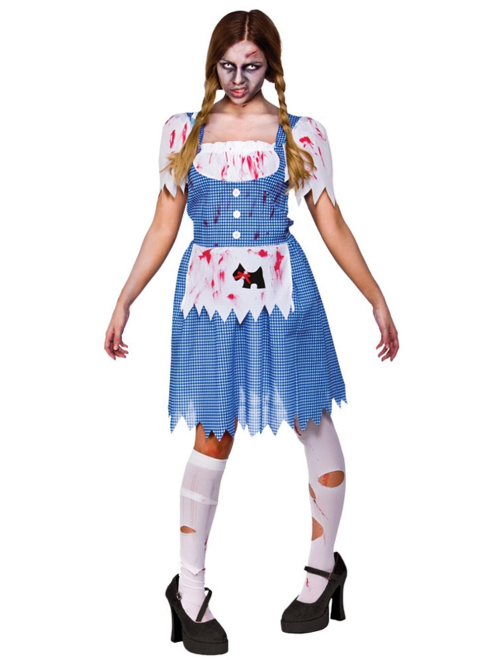 Ladies Zombie Country Girl Fancy Dress Up Party Role Play Halloween