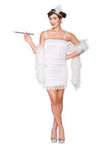 Showtime Flapper White Costume