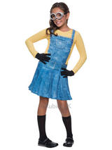 Child Girls Female Minion Costume