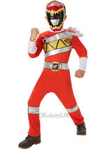 Child Dino Charge Red Power Ranger Costume