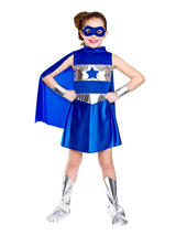 Child Blue Super Hero Costume