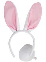 Adult Bunny Ears Headband & Tail