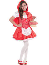 Child Girls Lil Red Riding Hood Costume