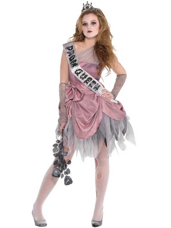 teen girls zombie prom queen halloween costume high