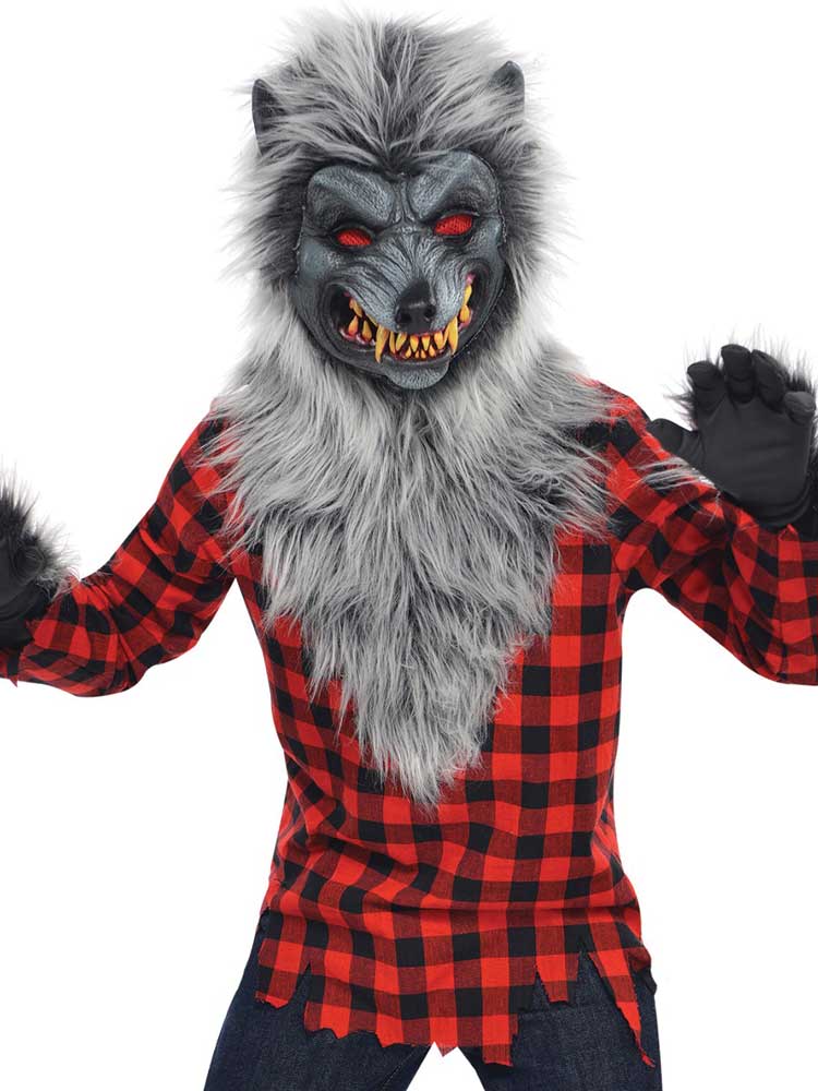 Childs Teen Hungry Howler Werewolf Halloween Wolf Fancy Dress Costume Ages 6-16 Childs Teen Hungry Howler Werewolf Halloween Wolf Fancy Dress Costume Ages 6-16