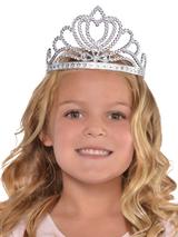 Girls Silver Princess Tiara