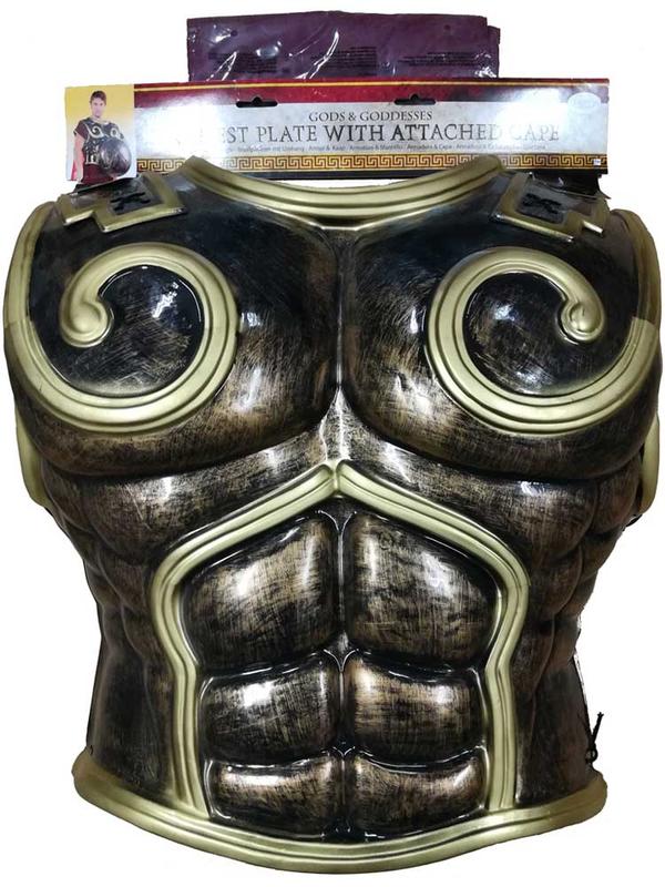 Adult Spartan Chest Plate With Cape Thumbnail 3