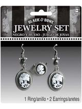 Ladies Black & Bone Jewellry Set
