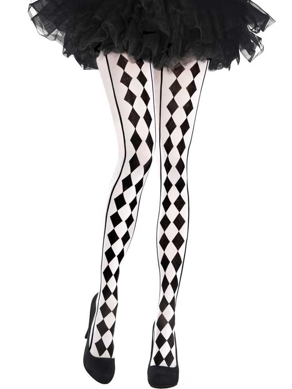 Adult Harlequin Checkered Tights
