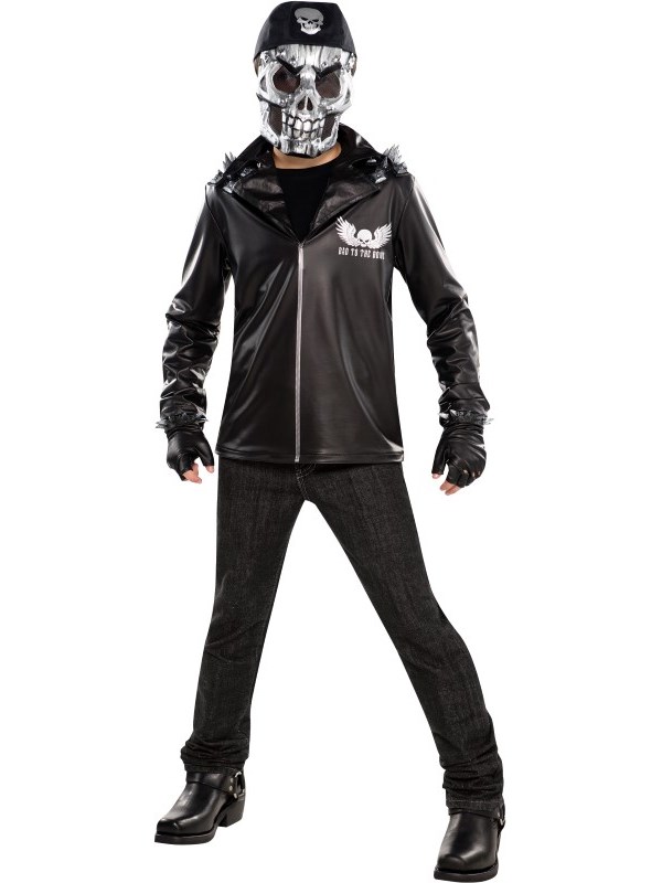 Amscan Kids Halloween Bad to The Bone Ghost Rider Boys Fancy Dress ...