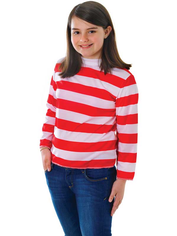 red and white striped shirt kids