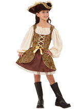 Child Pirate Dress Golden Costume