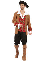 Pirate Red Brown Costume