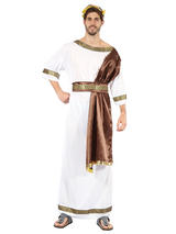 Greek God With Brown Sash Costume