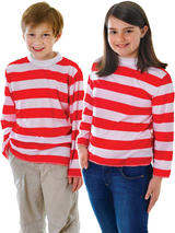 Child Red & White Striped Shirt