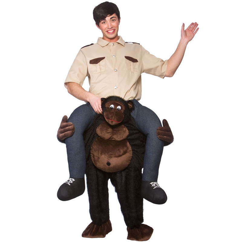 Shoulder Carry Me Piggy Back Bulldog Fancy Dress Adult Funny Comedy Pet Costume