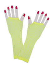 Net Gloves Long Neon Yellow