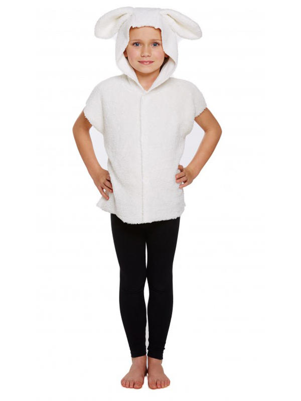Child Sheep Costume Tabard With Hood