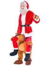 Ride A Reindeer Costume Mascot