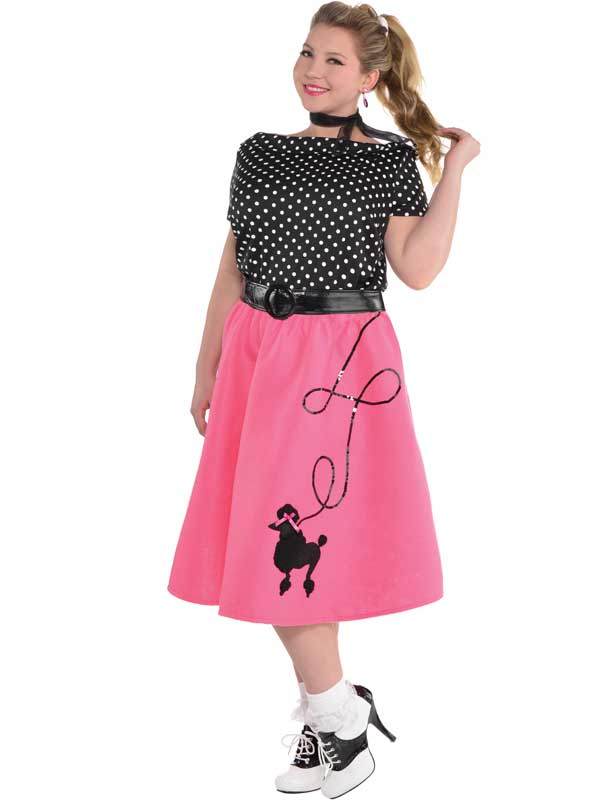 pink ladies 50's costume