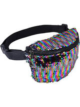Adult Bum Bag - Multi-Colour Sequin