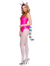 Adult Ears & Giant Tail - Rainbow Unicorn