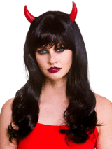 Adult Devilicious Wig And Horns