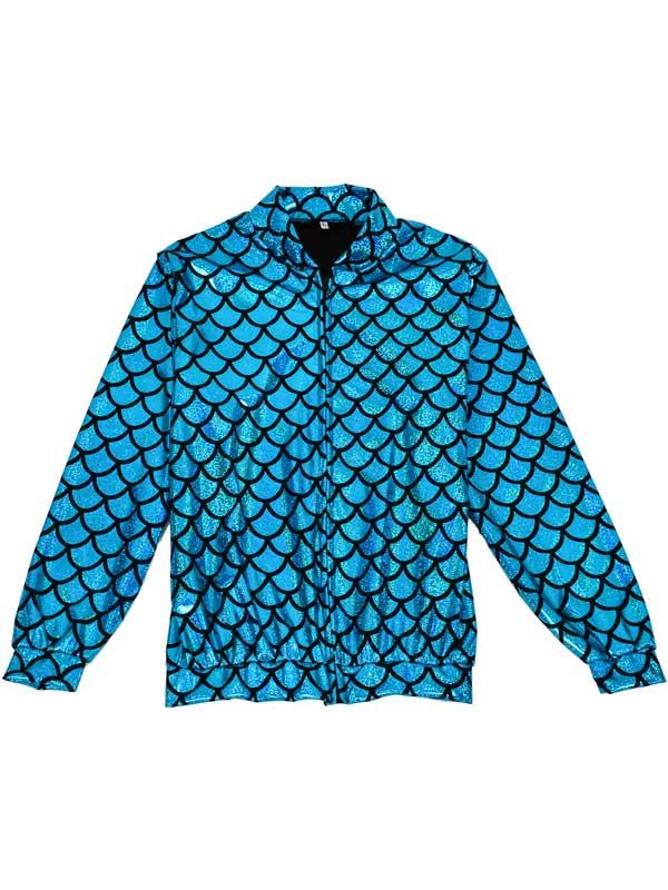 Adult Scale Turquoise Hollographic Jacket