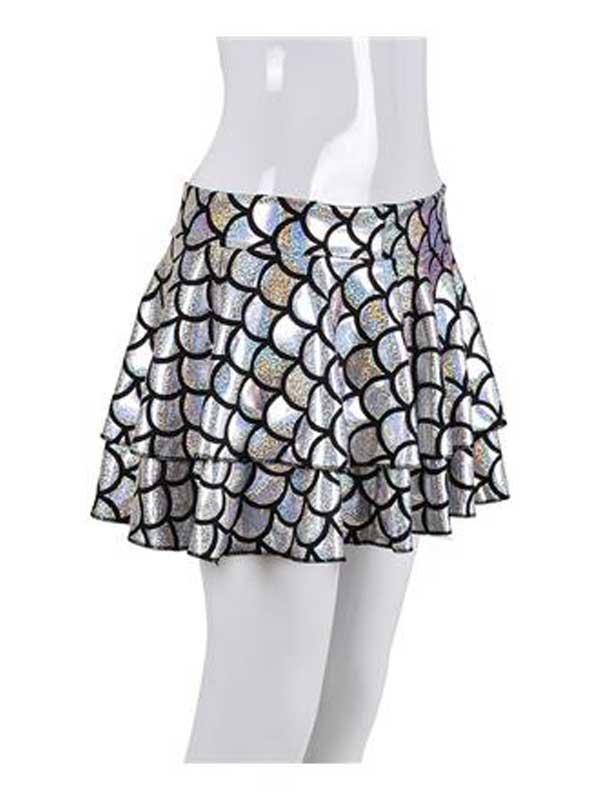 Adult Ladies Skirt - Scale Silver