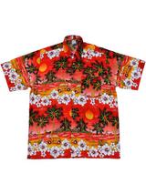 Adult Red Hawaiian Shirt - Beetle Cars