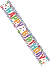 Happy Birthday Foil Multi Colour Banner