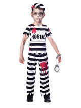 Child Boys Zombie Convict Costume