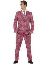 Adult Mens Stand Out Union Jack Suit Costume