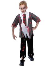 Child Boys Zombie Schoolboy Costume