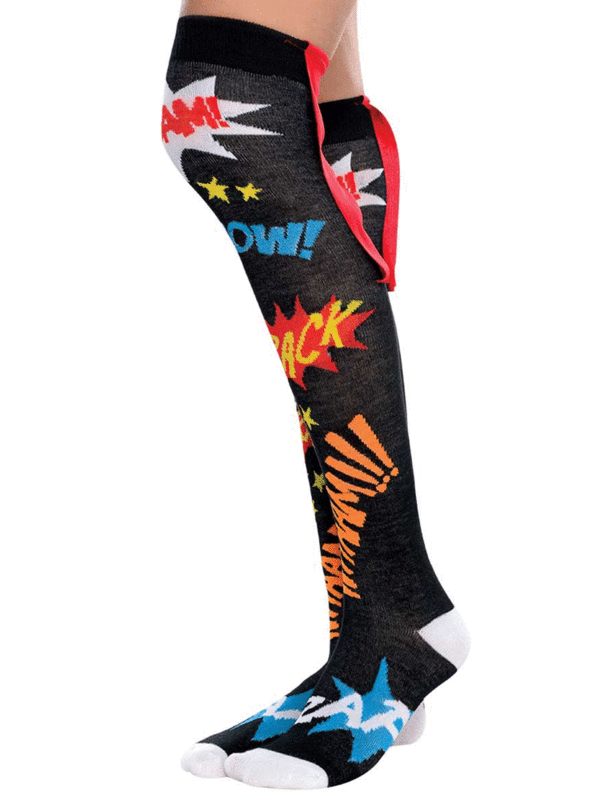 Adult Over The Knee Super Hero Socks