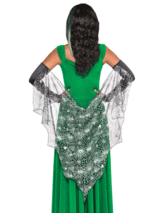 Ladies Cape Witch With Attached Gloves