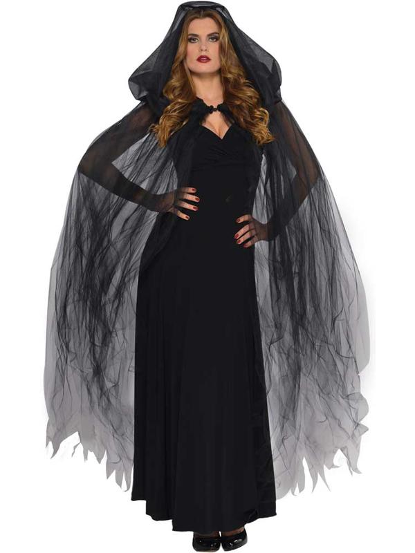 Adult Ladies Temptress Cape Dark