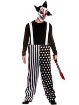 Adult Mens Sinister Clown & Mask Costume Trousers