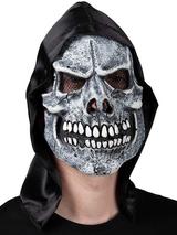 Adult Skeleton Reaper Mask With Hood