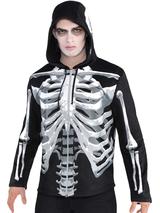 Adult Mens Black & Bone Men Hoodie