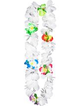 Adult Orchid Lei / 8.5Cm Flower/White/Multi