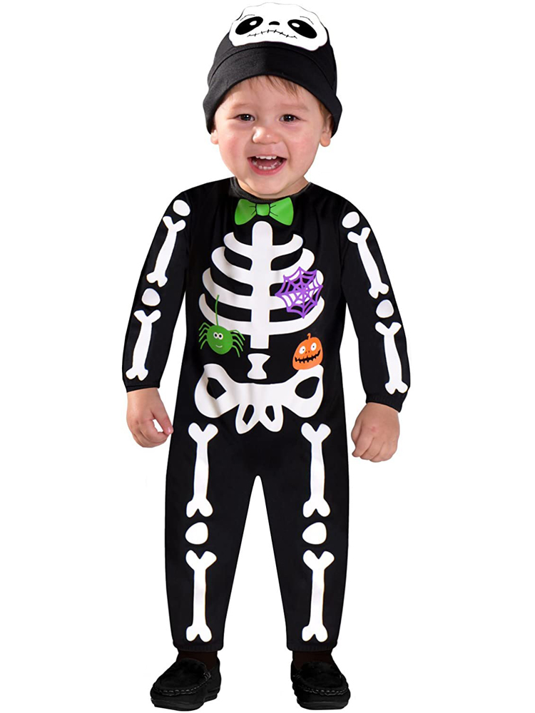Baby Toddler Mini Bones Skeleton Fancy Dress Halloween Costume Child Boys Girls eBay