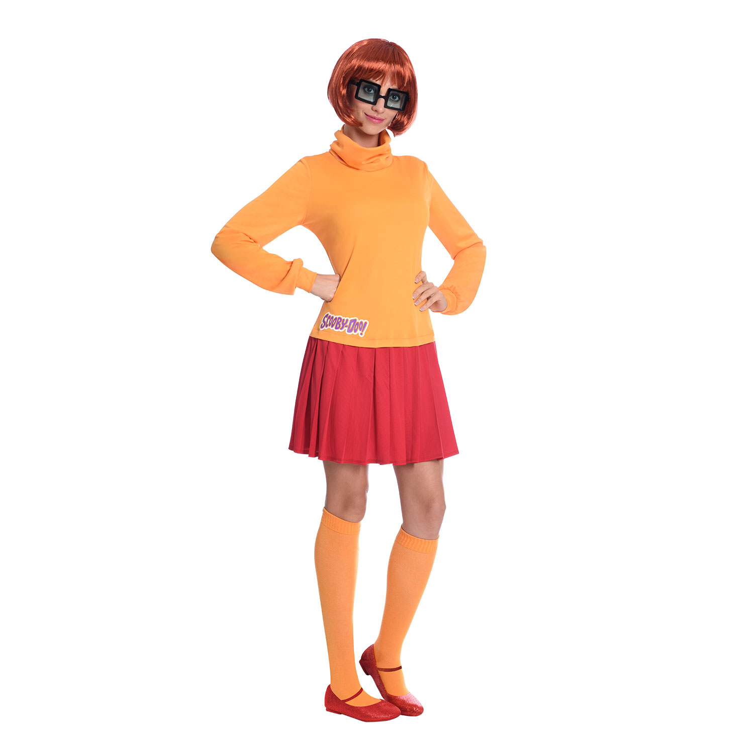 Plus Size Classic Scooby Doo Velma Costume For Adults