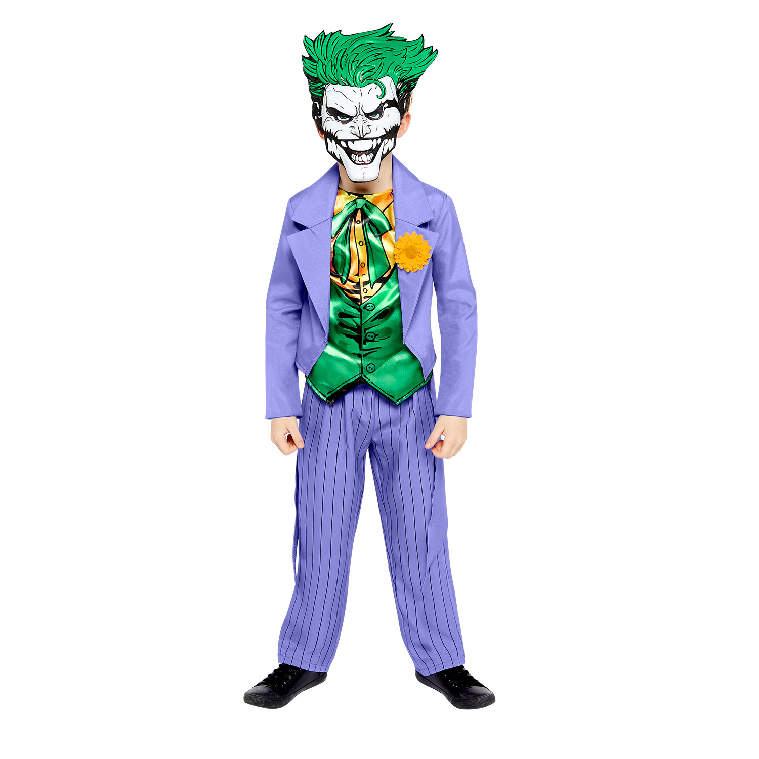 Childs Joker Fancy Dress Costume Superhero Kids World Book Day Week ...