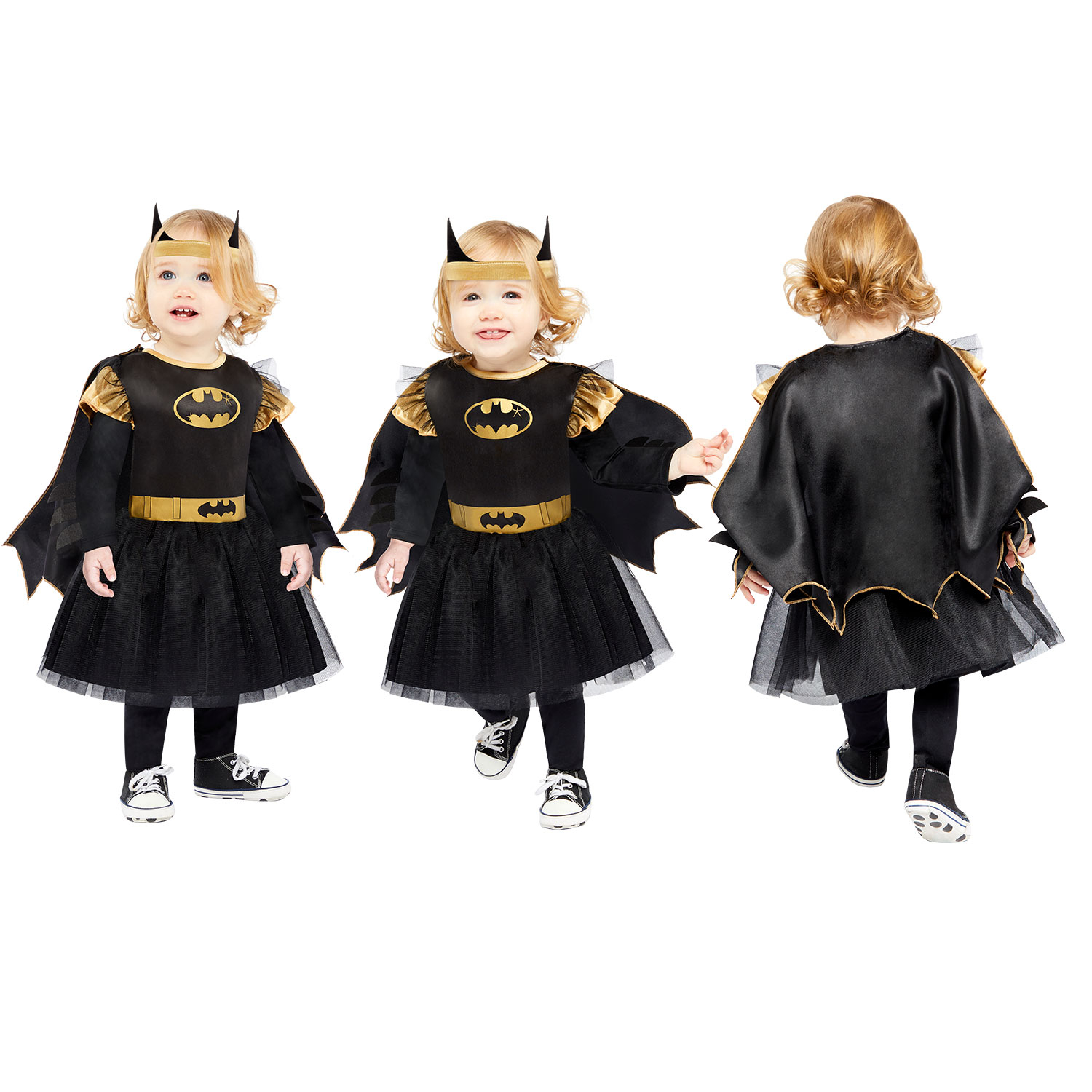 Toddler Batgirl Fancy Dress Costume Halloween Girls Dark Knight Batman Book Day eBay